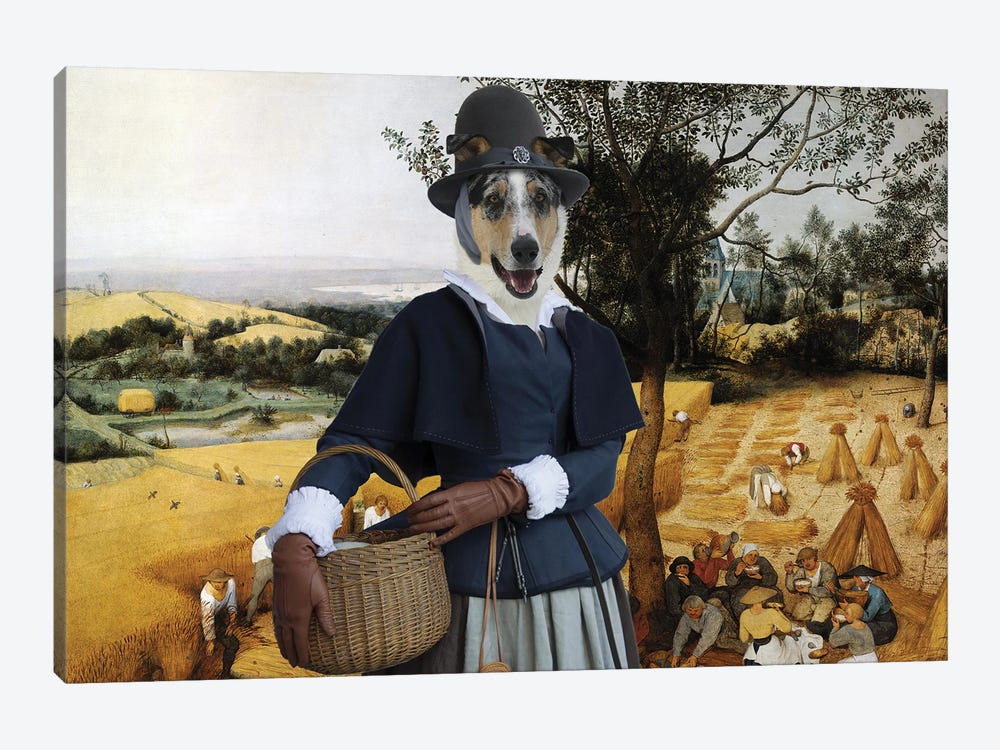 Smooth Collie The Harvesters by Nobility Dogs 1-piece Canvas Artwork