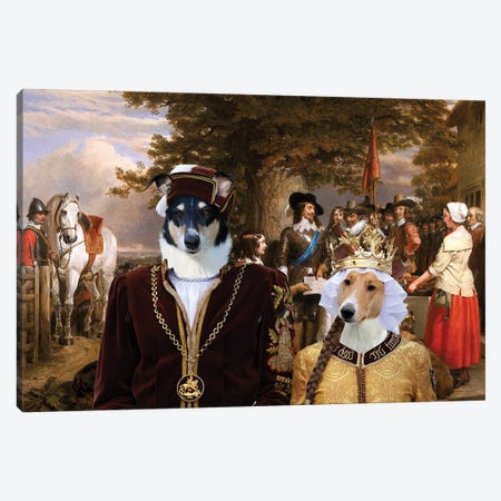 Smooth Collie The Eve Of The Battle Canvas Print #NDG1339} by Nobility Dogs Art Print