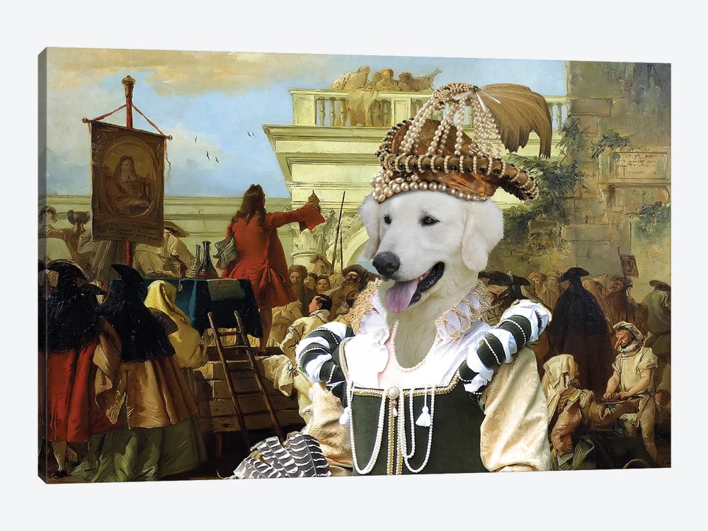 Kuvasz The Charlatan by Nobility Dogs 1-piece Canvas Artwork