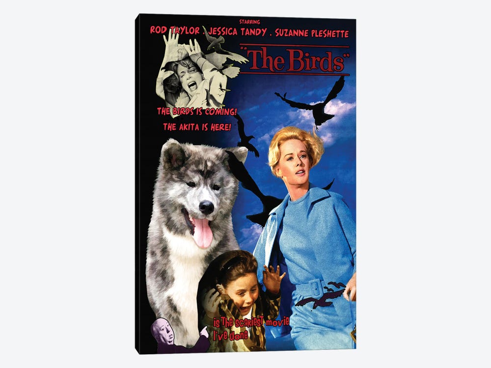 Akita Inu The Birds Movie by Nobility Dogs 1-piece Canvas Print