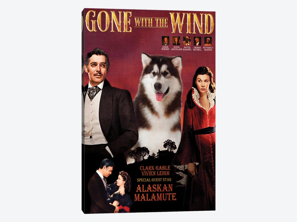 Alaskan Malamute Gone With The Wind by Nobility Dogs 1-piece Canvas Artwork