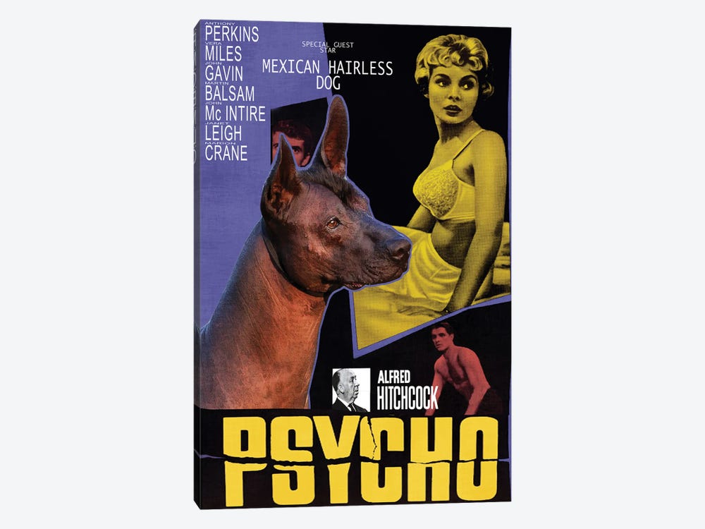 Mexican Hairless Dog Psycho Movie by Nobility Dogs 1-piece Canvas Print
