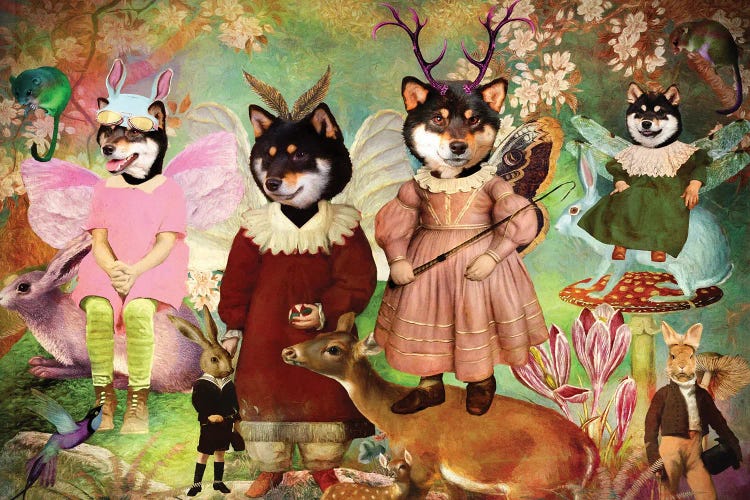 Shiba Inu Enchanted Woodland