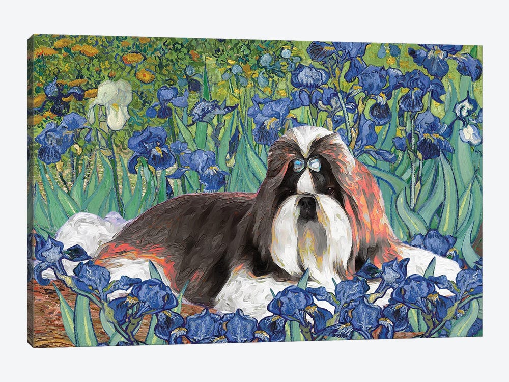 Shih Tzu Irises by Nobility Dogs 1-piece Art Print