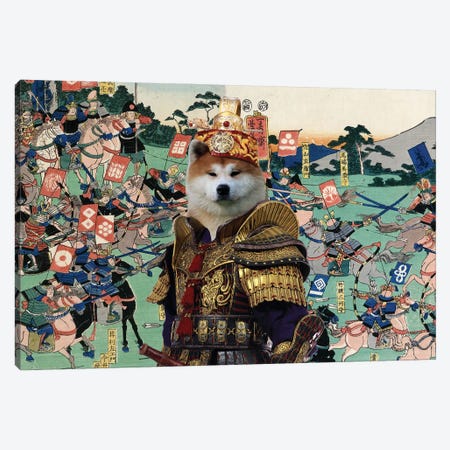 Akita Inu Battle Of Kawanakajima Canvas Print #NDG1416} by Nobility Dogs Canvas Print