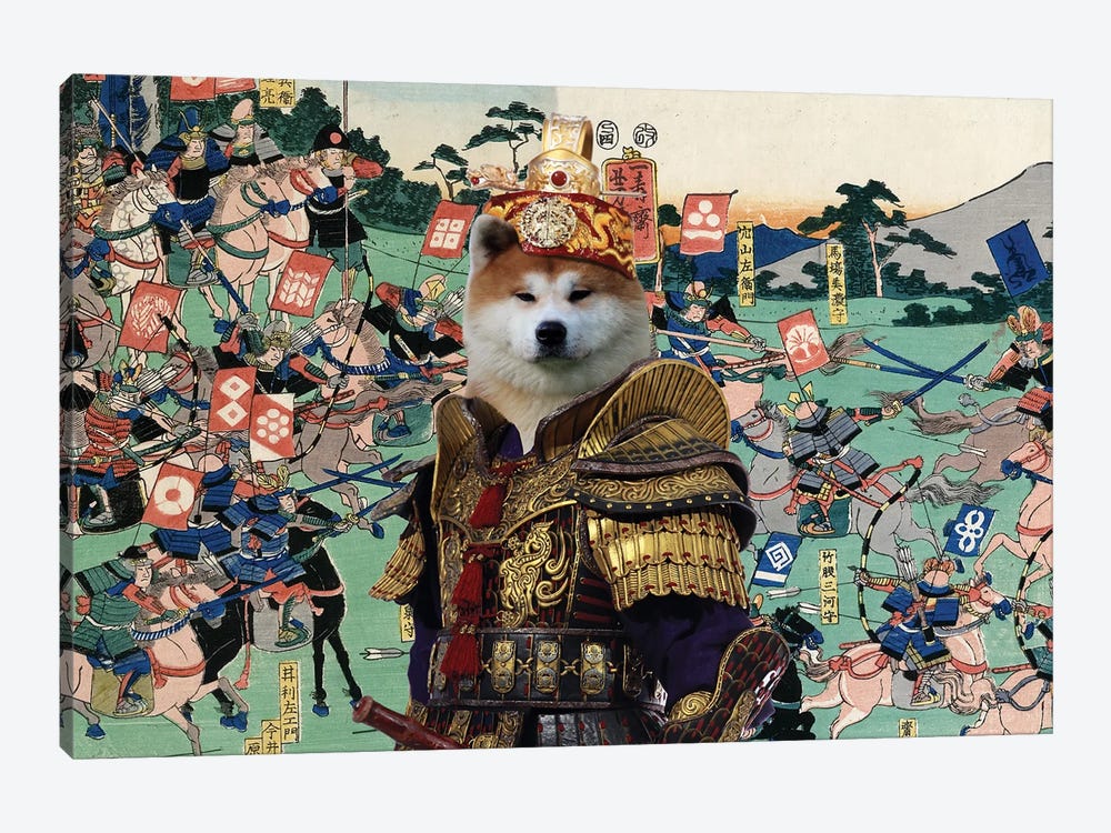 Akita Inu Battle Of Kawanakajima by Nobility Dogs 1-piece Art Print