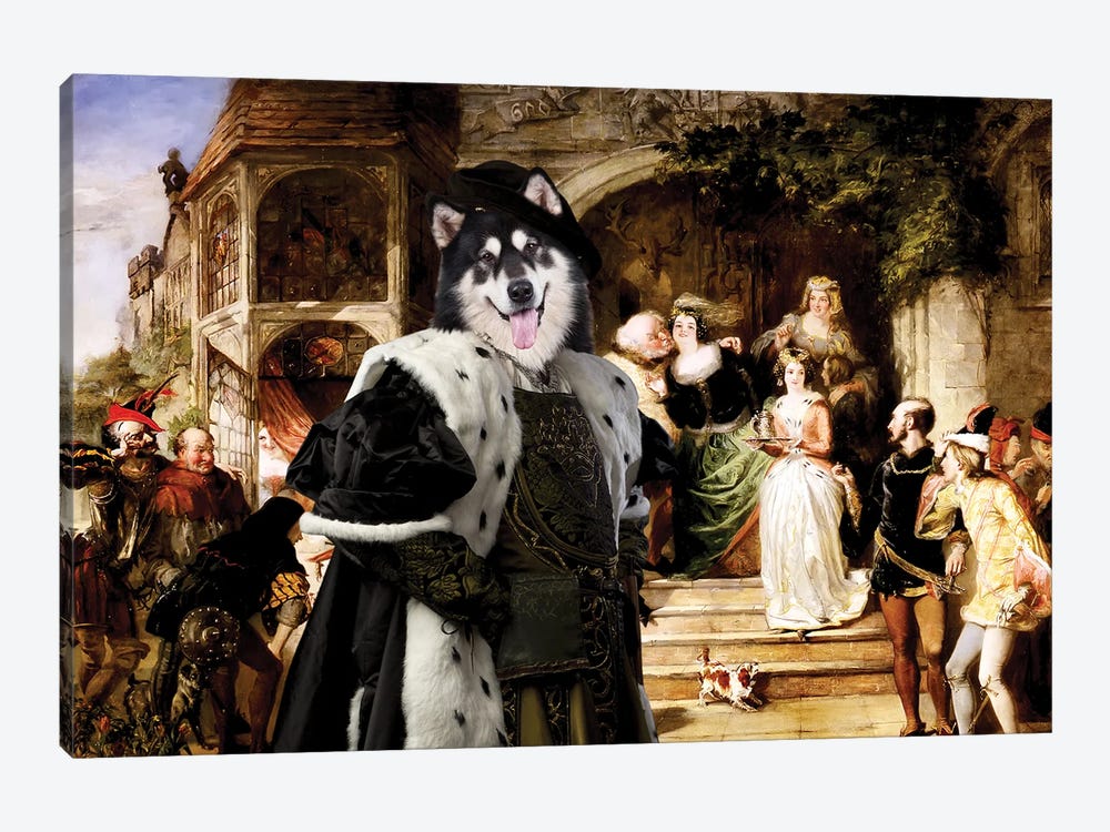 Alaskan Malamute Many Wives Of Windsor by Nobility Dogs 1-piece Canvas Print