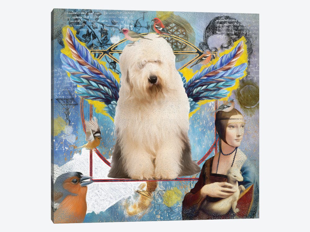 Old English Sheepdog Angel Da Vinci by Nobility Dogs 1-piece Canvas Art Print