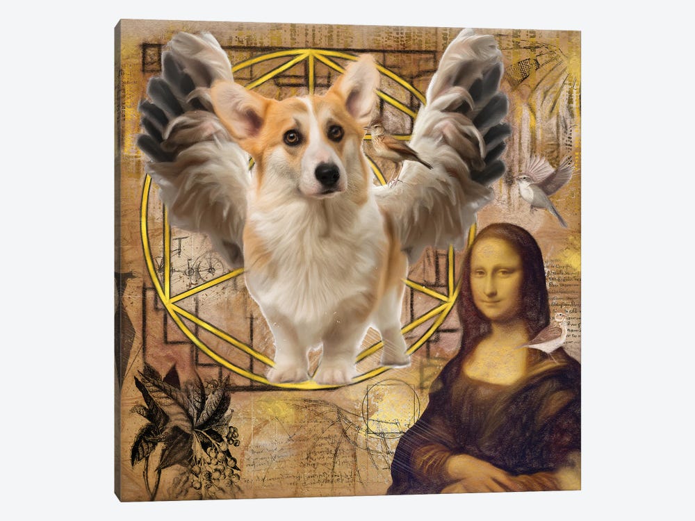 Welsh Corgi Angel Da Vinci by Nobility Dogs 1-piece Canvas Artwork