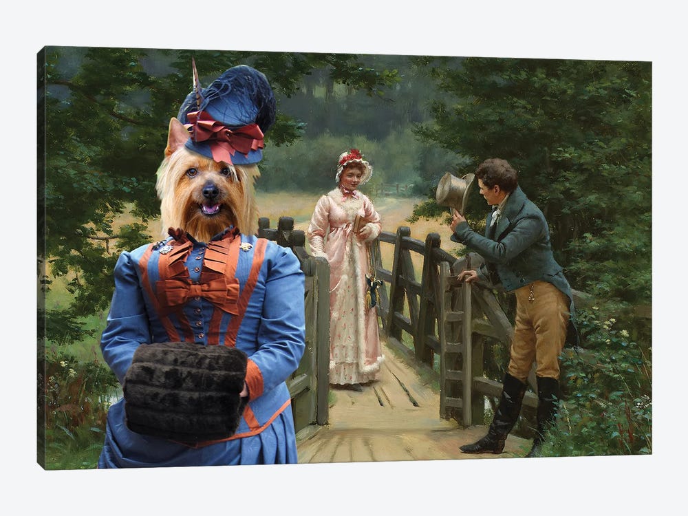 Silky Terrier The Gallant Suitor by Nobility Dogs 1-piece Art Print