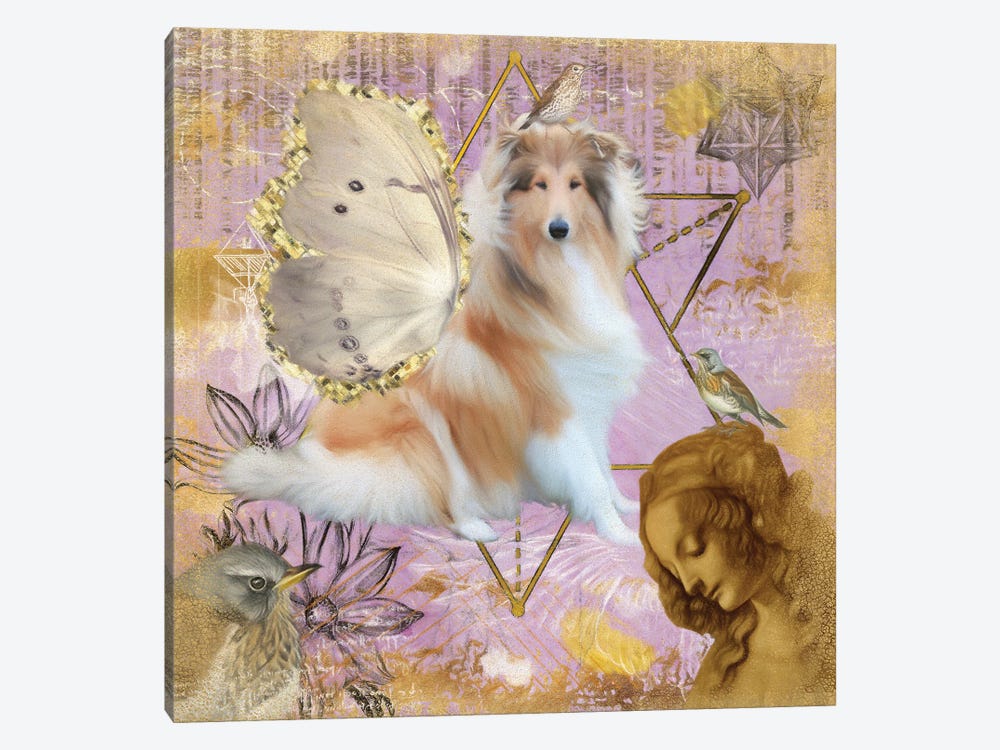 Rough Collie Sable Angel by Nobility Dogs 1-piece Canvas Art