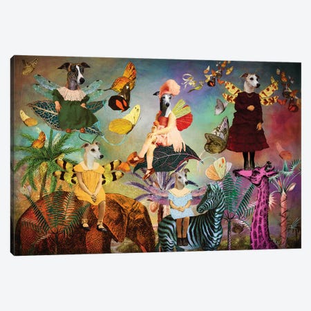 Whippet Fairy Queen Canvas Print #NDG1498} by Nobility Dogs Canvas Art