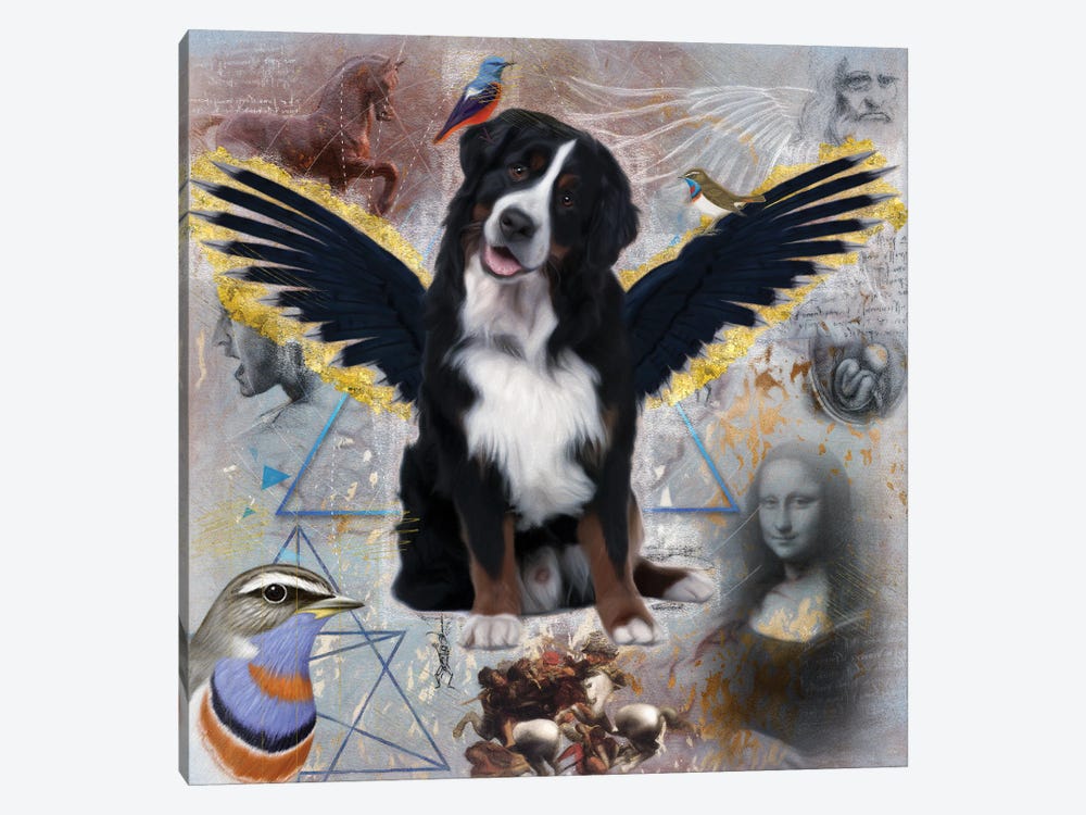 Bernese Mountain Dog Angel Da Vinci by Nobility Dogs 1-piece Canvas Artwork