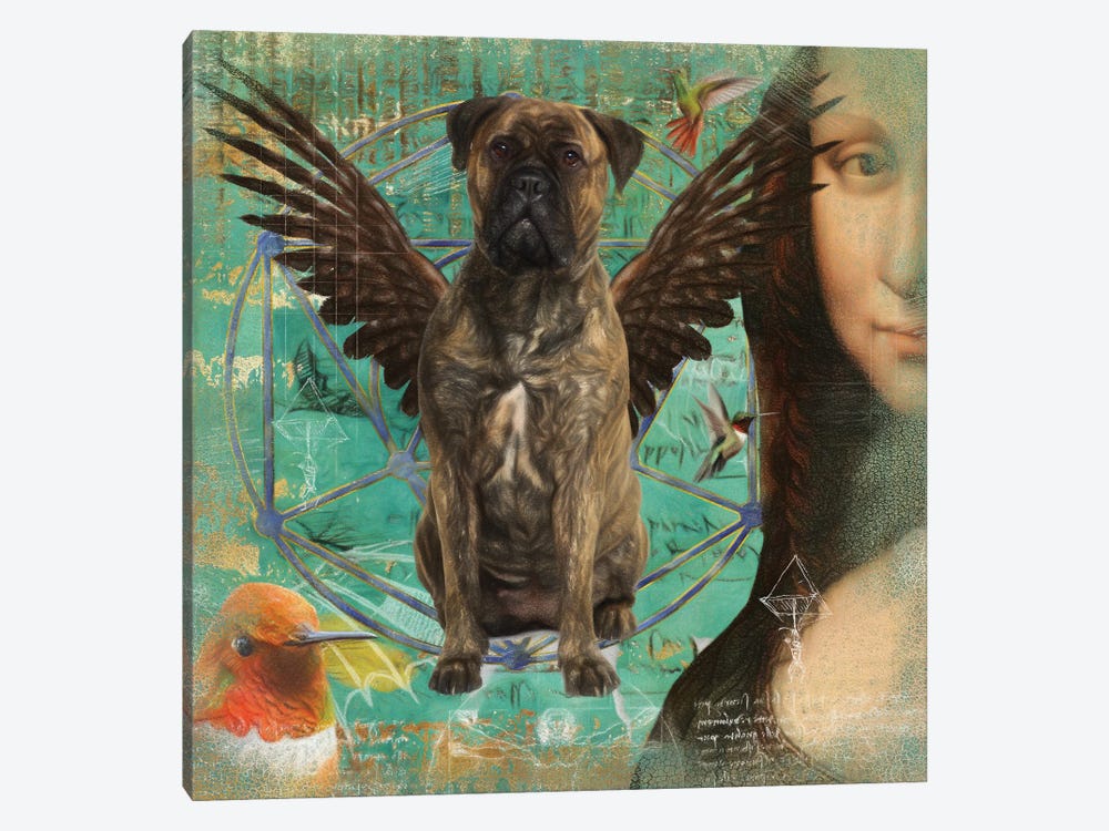 Brindle Bullmastiff Angel Da Vinci by Nobility Dogs 1-piece Art Print