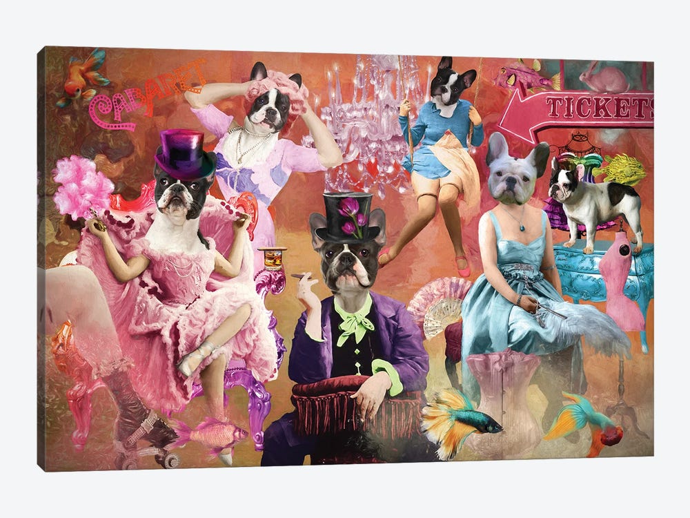 French Bulldog Life Is A Cabaret by Nobility Dogs 1-piece Art Print