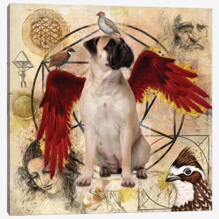 Bullmastiff Angel Da Vinci Canvas Print #NDG152} by Nobility Dogs Canvas Art
