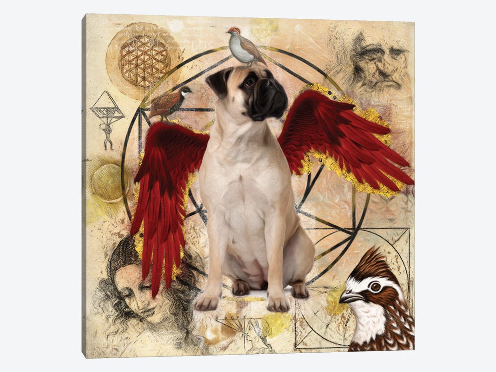Bullmastiff Angel Da Vinci by Nobility Dogs 1-piece Canvas Artwork