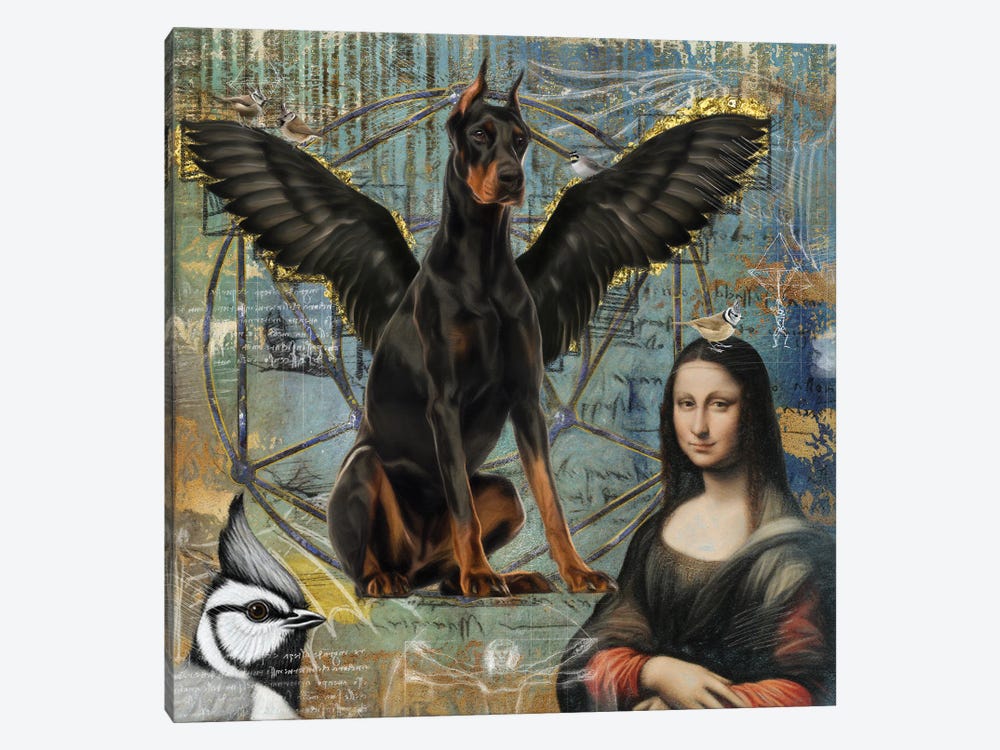 Doberman Pinscher Angel Da Vinci by Nobility Dogs 1-piece Canvas Art Print