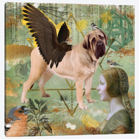 English Mastiff Angel Da Vinci Canvas Print #NDG156} by Nobility Dogs Canvas Print