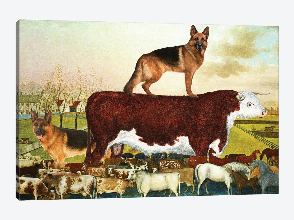 German Shepherd The Cornell Farm by Nobility Dogs 1-piece Canvas Print