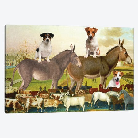 Jack Russell Terrier The Cornell Farm Canvas Print #NDG1602} by Nobility Dogs Art Print