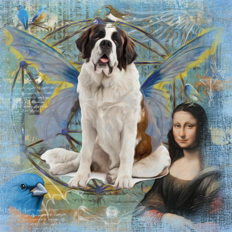 St. Bernard Dog Angel