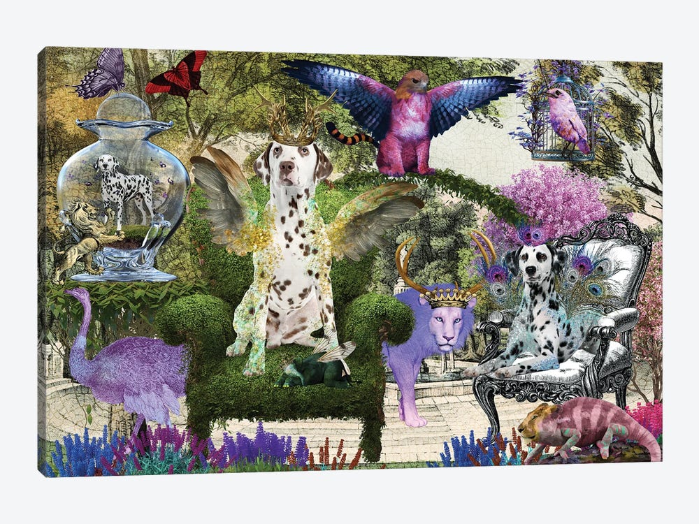 Dalmatian Dog Paradise Palace Garden by Nobility Dogs 1-piece Art Print