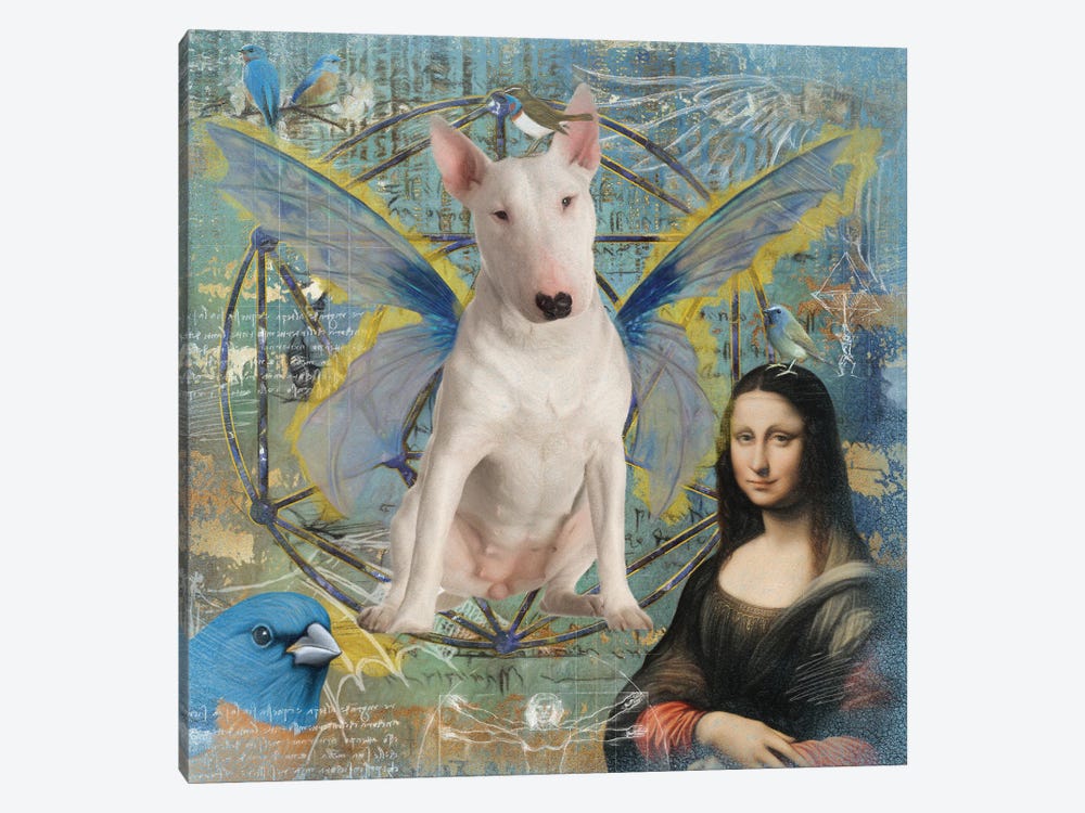 Bull Terrier Angel Da Vinci by Nobility Dogs 1-piece Canvas Artwork