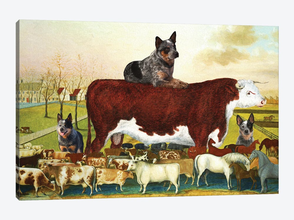 Australian Cattle Dog The Cornell Farm by Nobility Dogs 1-piece Canvas Print