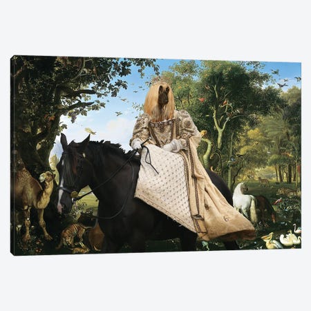 Afghan Hound Paradise Canvas Print #NDG1771} by Nobility Dogs Canvas Print