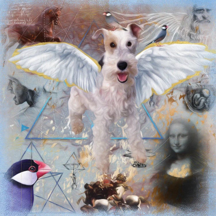 Wire Fox Terrier Angel Da Vinci