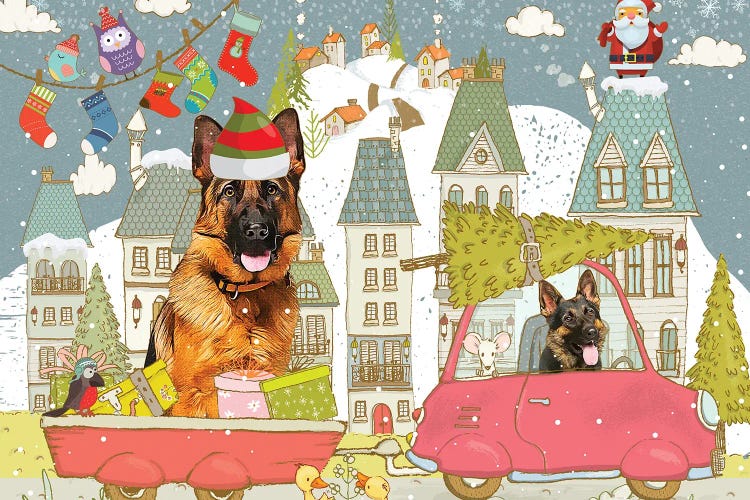 German Shepherd Christmas City Adventure