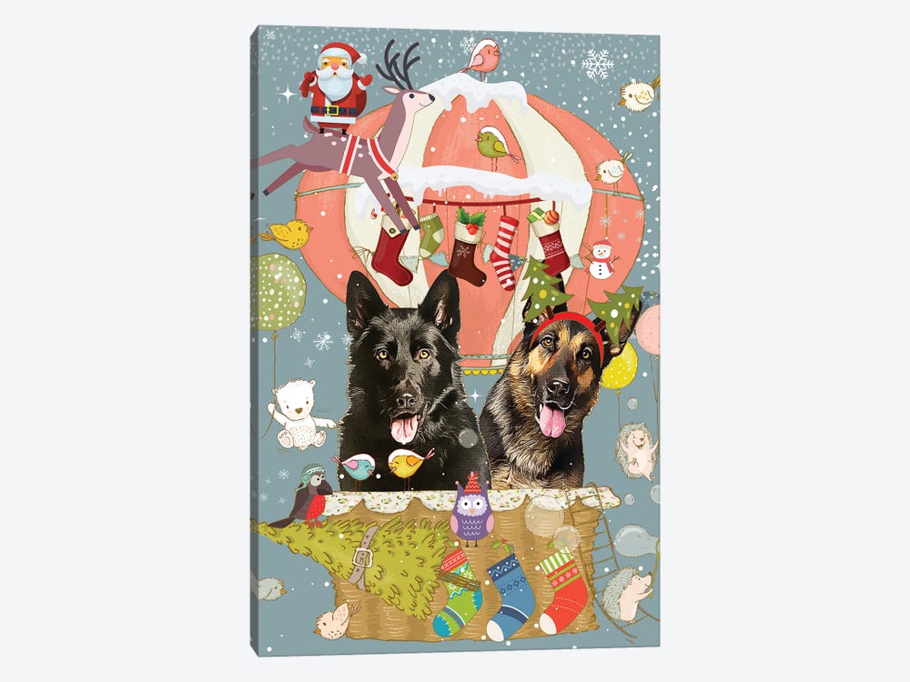 German Shepherd Christmas Journey by Nobility Dogs 1-piece Canvas Print