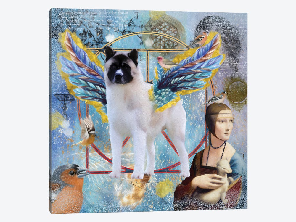 Akita Dog Angel Da Vinci by Nobility Dogs 1-piece Art Print