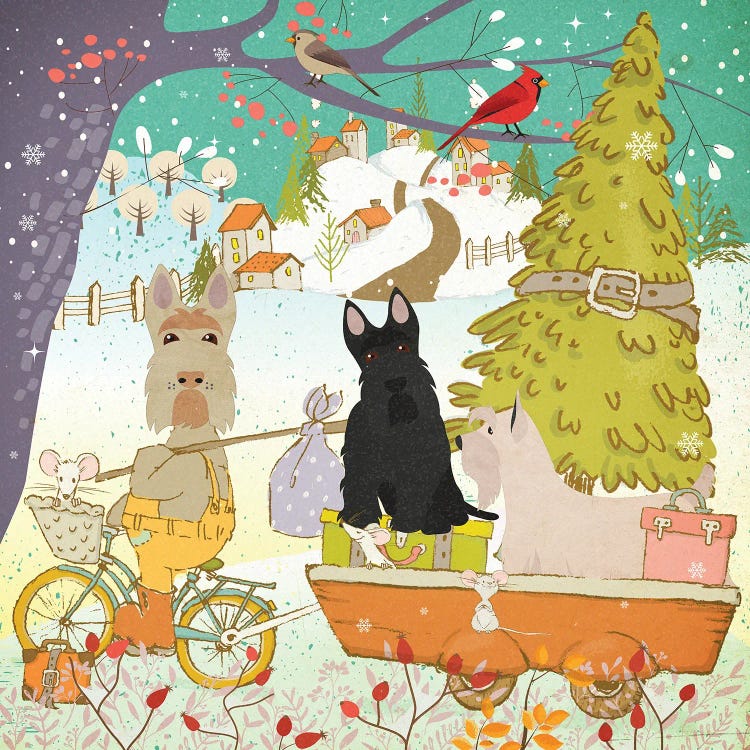 Scottish Terrier Christmas Adventure Time