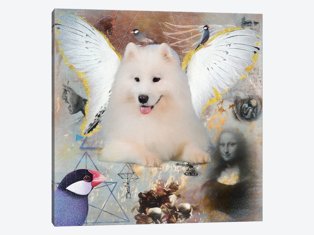 Samoyed Angel Da Vinci by Nobility Dogs 1-piece Canvas Art