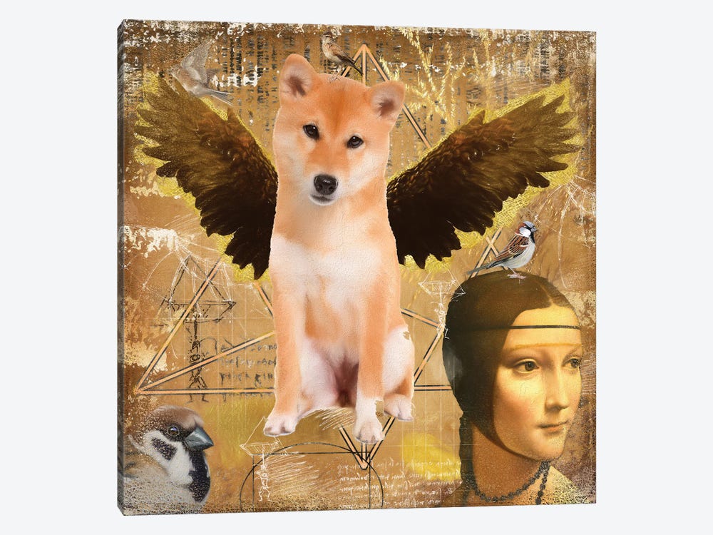 Red Shiba Inu Angel Da Vinci by Nobility Dogs 1-piece Canvas Print