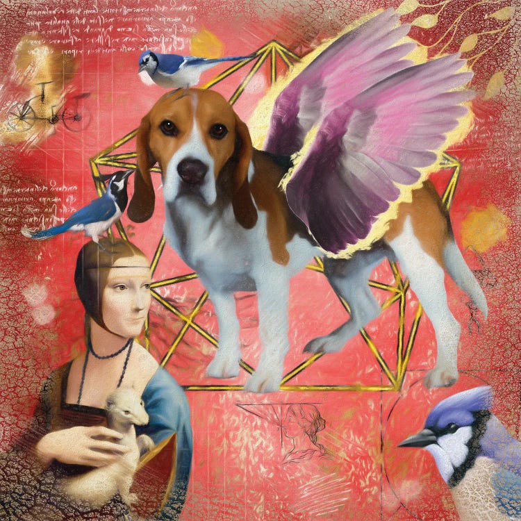 Beagle Angel Da Vinci