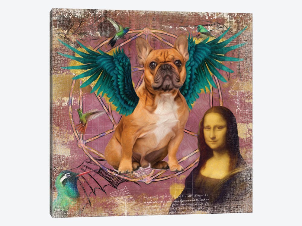 Fawn French Bulldog Frenchie Angel by Nobility Dogs 1-piece Canvas Print