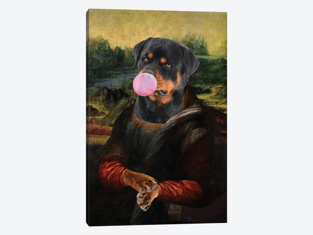 Rottweiler Bubble Gum I by Nobility Dogs 1-piece Canvas Art