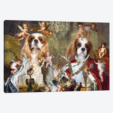 Cavalier King Charles Spaniel Coronation Canvas Print #NDG1935} by Nobility Dogs Canvas Artwork