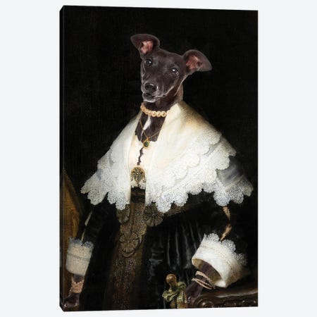 Italian Greyhound Allegory Of Art II Canvas Print #NDG1938} by Nobility Dogs Canvas Print