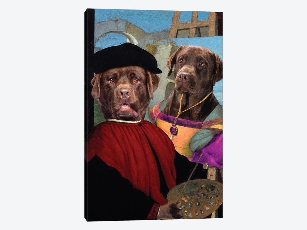 Labrador Retriever Allegory Of Art I by Nobility Dogs 1-piece Canvas Print