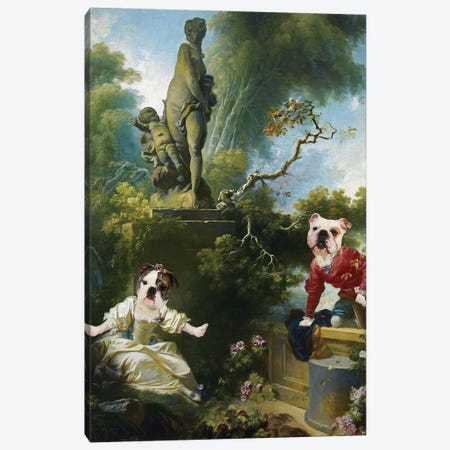 English Bulldog Rococo II Canvas Print #NDG1951} by Nobility Dogs Canvas Print