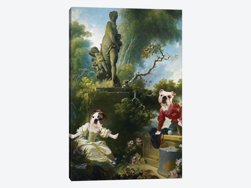 English Bulldog Rococo II by Nobility Dogs 1-piece Art Print