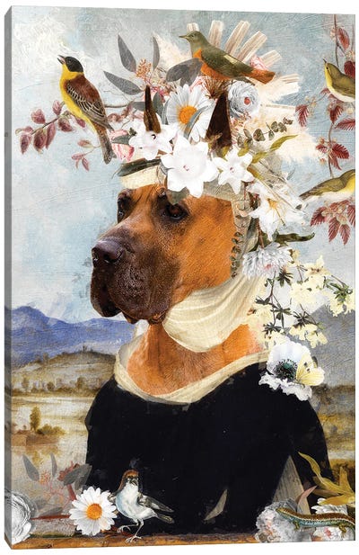 Great Dane Day And Night I Canvas Art Print - Nobility Dogs
