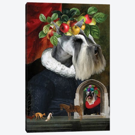 Miniature Schnauzer Ordinary And Special I Canvas Print #NDG1956} by Nobility Dogs Canvas Art