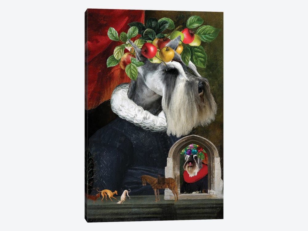 Miniature Schnauzer Ordinary And Special I by Nobility Dogs 1-piece Canvas Artwork