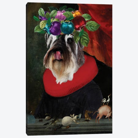 Miniature Schnauzer Ordinary And Special II Canvas Print #NDG1957} by Nobility Dogs Canvas Art