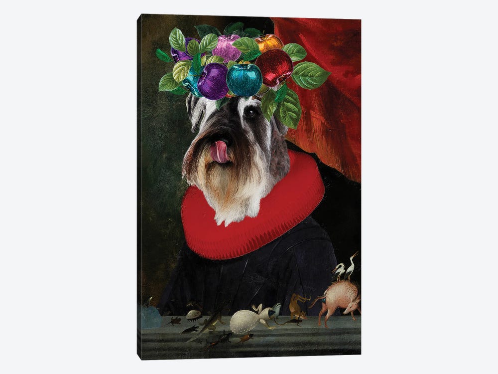 Miniature Schnauzer Ordinary And Special II by Nobility Dogs 1-piece Canvas Print